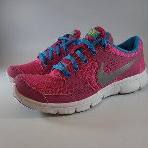 Nike Flex Experience Size 6.5 Womens Athletic Shoes Pink Blue White